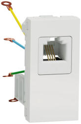 Schneider Electric Priza telefon RJ12 1M Schneider Noua Unica alb NU349118 (NU349118)