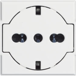 Legrand Priza schuko plata 2M Axolute Bticino alb HD4140 16F (HD4140/16F)