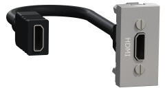Schneider Electric Priza conector HDMI 1M Schneider Noua Unica aluminiu NU343030 (NU343030)