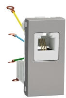 Schneider Electric Priza telefon RJ12 1M Schneider Noua Unica aluminiu NU349130 (NU349130)