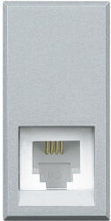 Legrand Priza telefon RJ11 Axolute Bticino 1M aluminiu HC4258 11N (HC4258/11N)