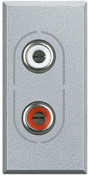 Legrand Priza audio RCA Axolute Bticino 1M aluminiu HC4281 (HC4281)