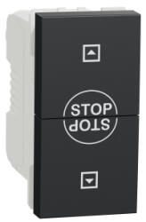 Schneider Electric Intrerupator jaluzele 1M Schneider Noua Unica antracit NU310854SC (NU310854SC)