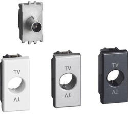 Legrand Priza TV de capat Axolute Bticino 1M alb aluminiu antracit H4202D (H4202D)