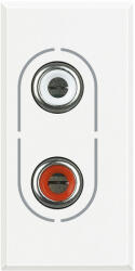 Legrand Priza audio RCA Axolute Bticino 1M alb HD4281 (HD4281)