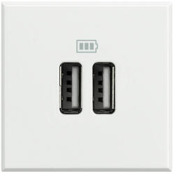 Legrand Priza USB tip A dubla 5V 3000mA Axolute Bticino 2M alb HD4285C2 (HD4285C2)