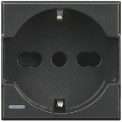 Legrand Priza schuko standard german italian 2M Axolute Bticino antracit HS4140 16 (HS4140/16)