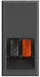 Legrand Priza audio boxe cu clips Axolute Bticino 1M antracit HS4294 (HS4294)