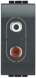 Legrand Priza audio RCA Living Light Bticino 1M antracit L4281 (L4281)