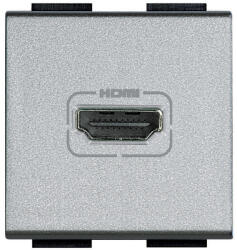 Legrand Priza conector HDMI Living Light Bticino 2M aluminiu NT4284 (NT4284)