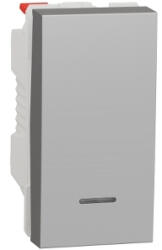 Schneider Electric Intrerupator revenire cu led 1M Schneider Noua Unica aluminiu NU310630N (NU310630N)