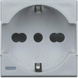 Legrand Priza schuko standard german italian 2M Axolute Bticino aluminiu HC4140 16 (HC4140/16)
