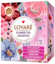 Lovare Ceai pliculete ASSORTED FLOWER TEA 4 sortimente de ceai, 32x1.5g