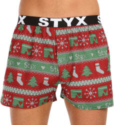 Styx Boxeri largi bărbați Styx art sport elastic sport elastic Crăciun tricotat (B1658) M (174523)