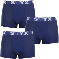 Styx 3PACK férfi boxeralsó Styx sport gumi sötétkék (3G968) M