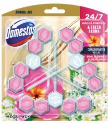 Domestos Toilet Freshener Block Aroma Lux Pink Jasmine & Elderflower (3x55g) (8720181189760)