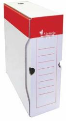 Victoria Cutie de arhivare, A4, 100 mm, carton, VICTORIA, roșu și alb (38069)