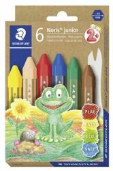 STAEDTLER Creioane colorate, groase, hexagonale, STAEDTLER Noris Junior, 6 culori diferite (224 C6)