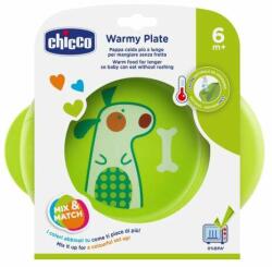 Chicco Placă caldă Warmy Plate verde (CH01600030) Set pentru masa bebelusi