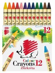 ICO Set de creioane grași, arici rotund, 12 culori (7220058001)