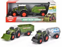 Dickie Toys Fendt Micro Farmer Tractor cu remorcă 18cm - Mai multe versiuni (203732002) - pepita - 26,65 RON