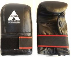 Anastasia Sport Manusi sac box Anastasia Sport piele naturala, negru, antrenament kick-box MMA, marime M (MS-negru-velcro-2)