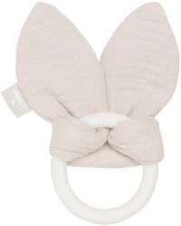 Jollein Бебешка силиконова гризалка Jollein - Bunny Ears Nougat (101-007-66050)