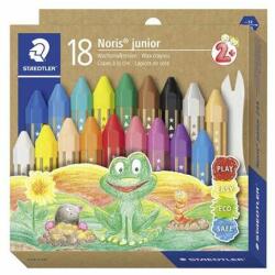 STAEDTLER Creioane colorate, groase, hexagonale, STAEDTLER "Noris Junior 224", 18 culori diferite (224 C18)