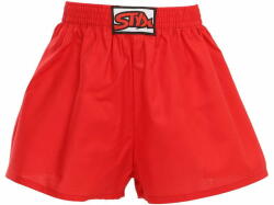 Styx Piros gyerek boxeralsó klasszikus gumi (J1064) - méret 9-11 éves