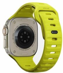 FixPremium - Curea Sport Silicone pentru Apple Watch (42, 44, 45 & 49mm), tartrazine