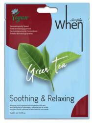 When Mască de față calmantă și relaxantă - Simply When Green Tea Soothing & Relaxing Face Mask 23 g