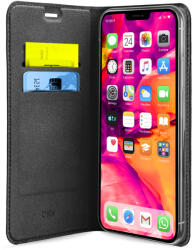 SBS - Caz Book Wallet Lite pentru iPhone 12 & 12 Pro, negru