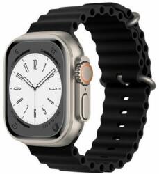 FixPremium - Curea Ocean Loop pentru Apple Watch (38, 40 & 41mm), negru