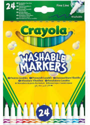 Crayola Lemosható vékonyhegyű filctoll készlet 24db (58-6571)