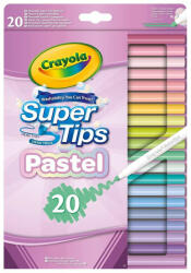 Crayola SuperTips kimosható filctoll készlet pasztell színekben 20db (58-7517)
