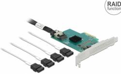 Delock PCI Express card 4 x SATA 6 Gb/s RAID și pentru HyperDuo - redus profile factor de formă (89051)