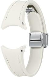 Samsung Curea smartwatch Samsung D-Buckle Hybrid Eco-Leather Band pentru Galaxy Watch6, Slim (S/M), Crem (ET-SHR93SUEGEU)