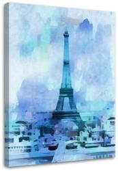 Gario Vászonkép Kék Eiffel-torony - Andrea Haase Méret: 40 x 60 cm