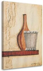 Gario Vászonkép Agyagkorsó egy fapolcon Méret: 40 x 60 cm