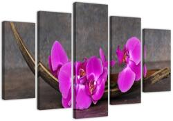 Gario Vászonkép Lila orchideák - 5 részes Méret: 100 x 70 cm