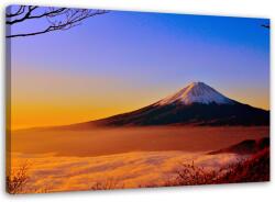 Gario Vászonkép A Fuji hegy napfényben fürdik Méret: 60 x 40 cm