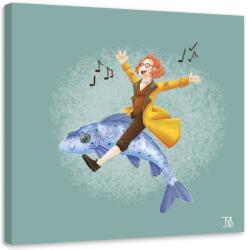 Gario Vászonkép Utazás egy halon - Daniela Herrera Méret: 30 x 30 cm