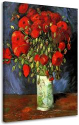 Gario Vászonkép Váza vörös pipacsokkal - Vincent van Gogh, reprodukció Méret: 40 x 60 cm