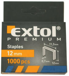 Extol Premium tűzőgépkapocs (11, 3×0, 52×0, 7); 12mm, 1000db (8852504)