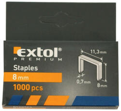 Extol Premium tűzőgépkapocs (11, 3×0, 52×0, 7); 6mm, 1000db (8852501)