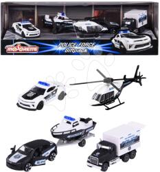 Majorette Mașină de poliție Police Force 4 Pieces Giftpack Majorette 7, 5 cm lungime set 4 tipuri în ambalaj cadou (MJ2053188)