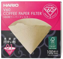 HARIO Misarashi V60-02 papír kávéfilter, fehérítetlen, 100 db, DOBOZ (VCF-02-100MK)