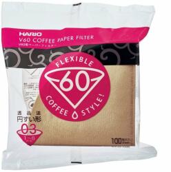 HARIO Misarashi V60-03 papír kávéfilter, fehérítetlen, 100 db (VCF-03-100M)