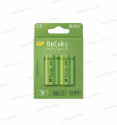 GP Batteries RECYKO C HR14 baby akkumulátor elem 3000mAh NiMH 2db/bliszter B2133 (B2133)