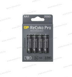 GP Batteries RECYKO PRO Professional ceruza elem AA HR6 akkumulátor 2000mAh 4db/bliszter B22204 (B22204)